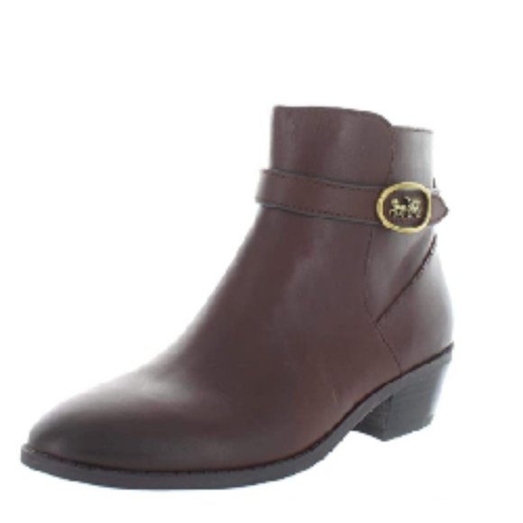 Coach Dylan Horse and Carriage Bootie Walnut 7.5 - Picture 1 of 2